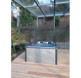 SPA NELA 3 places - Grand confort Installation encastré - Terrasse faite pas nos soins